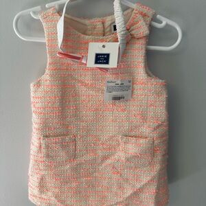 Janie and Jack Pink Sheath Dress Sleeveless Crew Neck